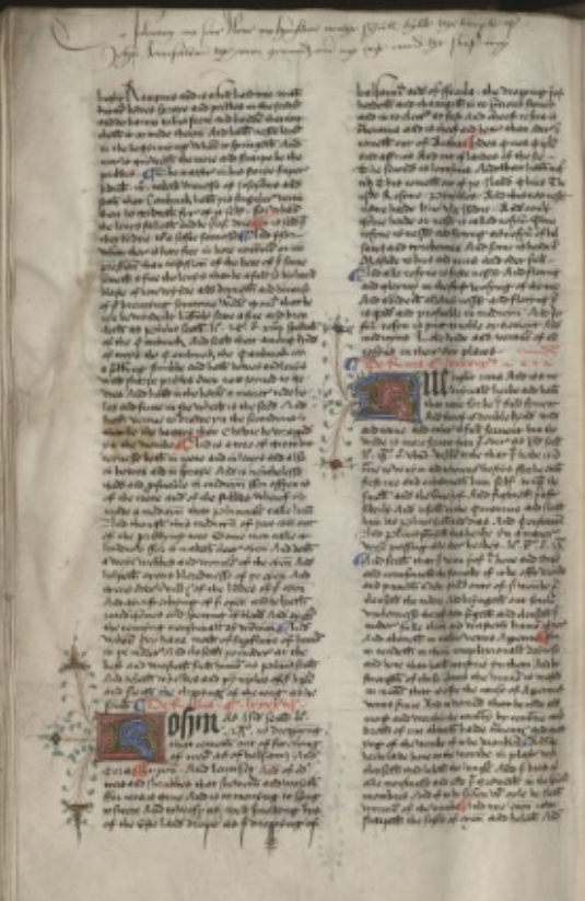 Sample page - Bristol City Library MS 9